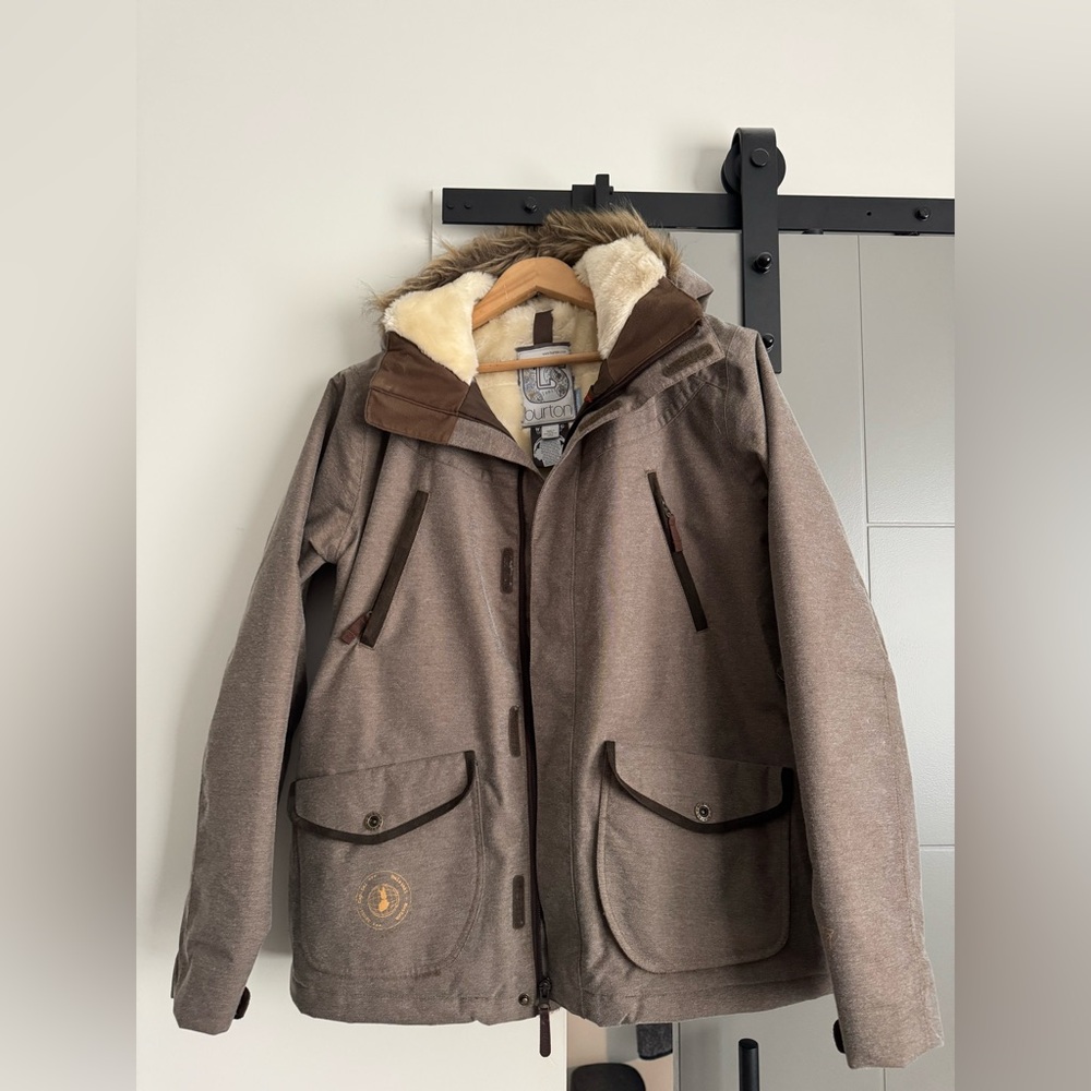 Burton Snowboard Jacket with Fur Trim